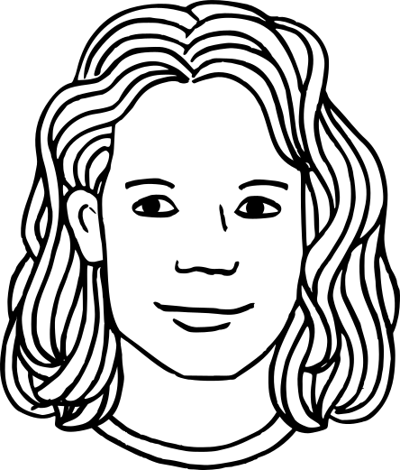 Adult face illustration