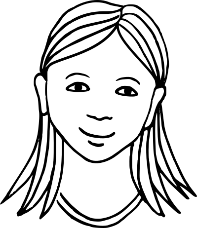 Kids face illustration